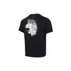 LeBron James Lion Print Basketball Sports Round Neck Short Sleeve T-Shirt Men Tops Black DD0784-011