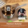 Кастрюля для молока из нержавеющей стали Антипригарная кастрюля для соусов Прочная кастрюля для соусов и молока Многоцелевая посуда для индукционных плит Кастрюли для готовки Кухня
