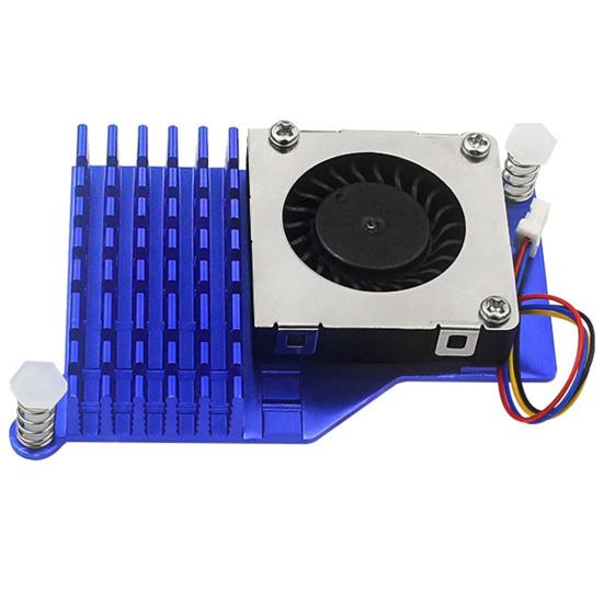 Активный кулер для Raspberry Pi 5, радиатор из алюминиевого сплава с 4-контактным вентилятором с ШИМ, рассеивание тепла, вентилятор с регулируемой температурой, радиатор