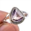 Натуральный аметрин драгоценный камень ручная работа 925 чистое серебро ювелирное кольцо размер 10 Q5r75