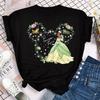 Mulan Princess Print T-shirt Mickey Casual Fashion Short Sleeve T Shirt Streetwear Tshirt Y2k Clothes Tops Unisex