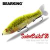BEARKING Good Fishing Lures 135mm 1oz Jointed Minnow Wobblers ABS Body with Soft Tail SwimBaits Soft Lure for Pike and Bass