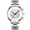 Cross-Border Trendy Men's Geneva Watch with Creative Calendar and Alloy Steel Band (2020)