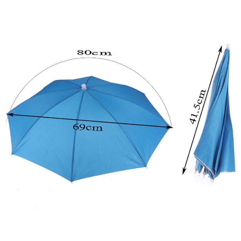 Складная шляпа-зонт, 1 шт., рыбалка, туризм, кемпинг, пляжный головной убор, шляпа от солнца, шляпа