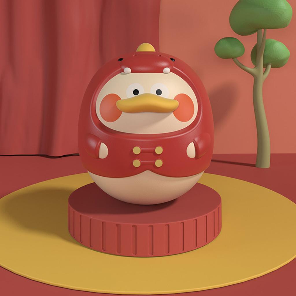 Baby Wobbler Toy Duck Tummy Time Wobbler Animal Shaped Large Swaying Early Educational Toy for