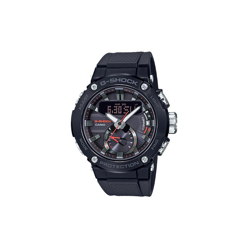 Casio Серия G-STEEL - Спортивные часы с двойным дисковым дисплеем Модные и простые Солнечный кварцевый механизм Ремешок из смолы Японские и корейские часы GST-B200B-1AER