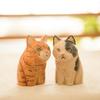 Деревянная Винтажная Фигурка Кошки Настольный Декор В Ретро Стиле Для Дома Офиса Подарок