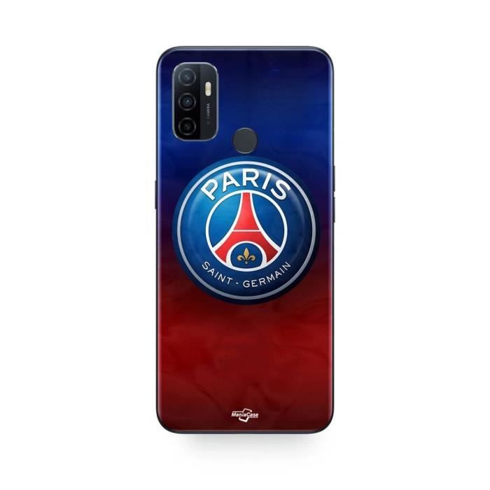 Coque - PSG - Oppo A32 - Logo coloré - Souple - Synthétique