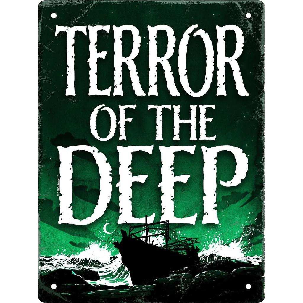 Grindstore Terror Of The Deep Tin Plaque
