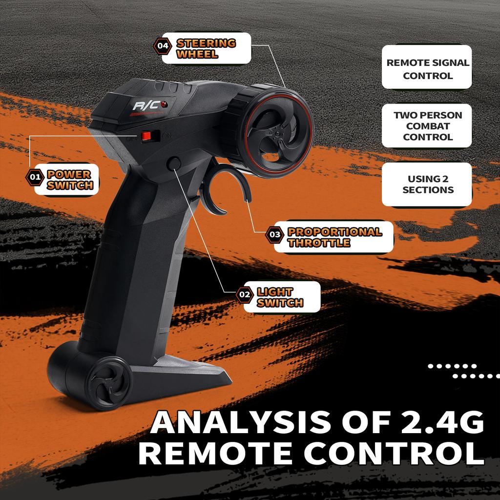 JJRC Q181 30КМ/Ч 1:20 RC машинок со светодиодными огнями 2.4Ghz с двумя моторами RC Monster Truck All Terrain Off Road High Speed RC гоночный автомобиль игрушка детский подарок