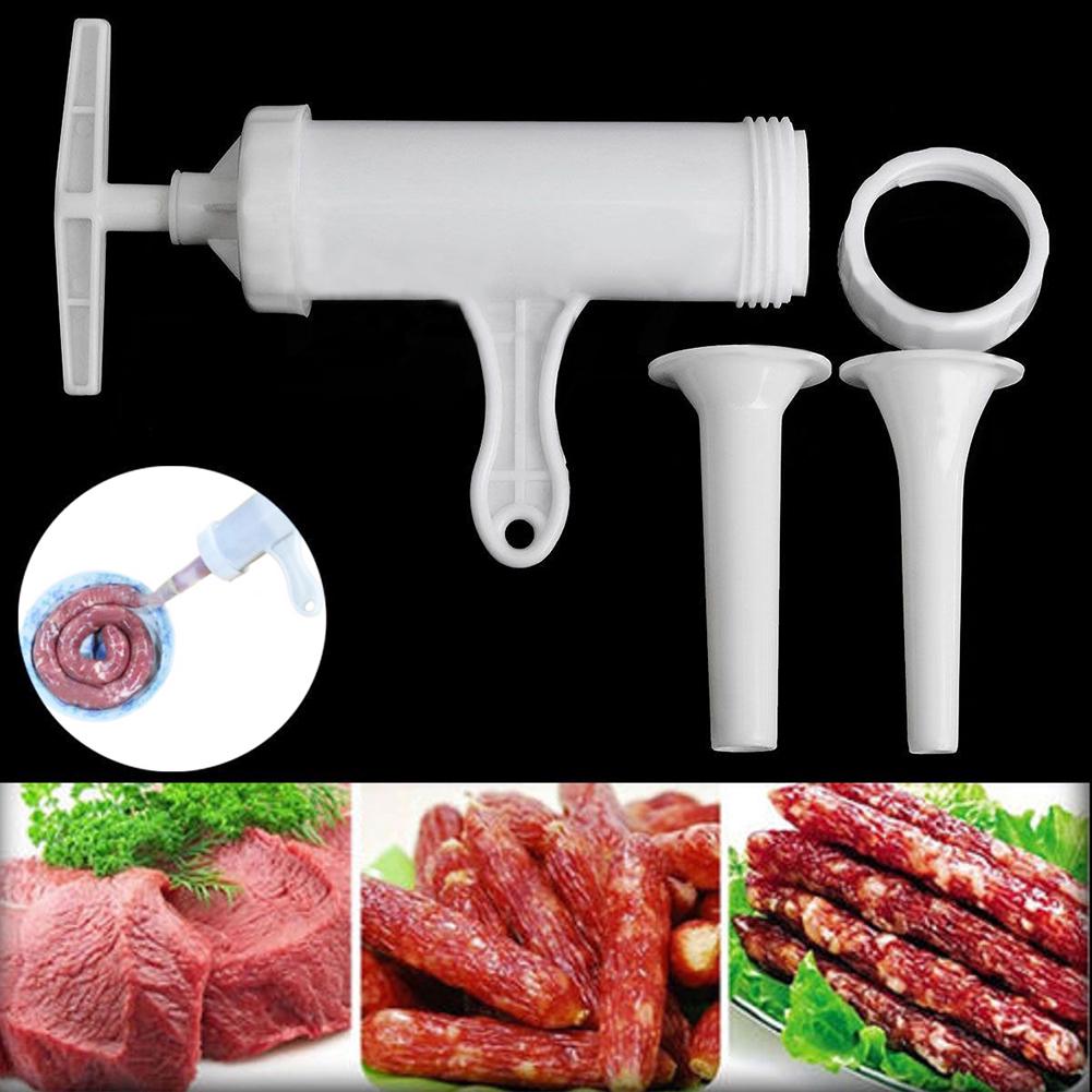 Decorations Home Kitchen Manual Meat Sausage Filler Stuffer Funnel Salami Maker Machine