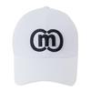 DOYOUKNOWMC ALL SEASON Golf Ribbon Decoration Big Logo White Black Ball Cap
