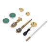 Wax Stamp Kit European   Retro   Stamp Hand Account Envelopes   Paint Sealing Wax Kit Gift Earth Box Decoration