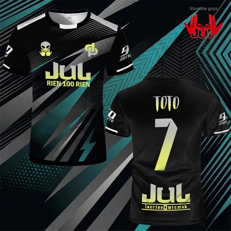 2026 Hot Selling 3D Printed Summer Jul Toto Et Ninetta Jersey Outdoor Sports Breathable Quick-Drying Soccer T-Shirt Adult Short Sleeve T-Shirt
