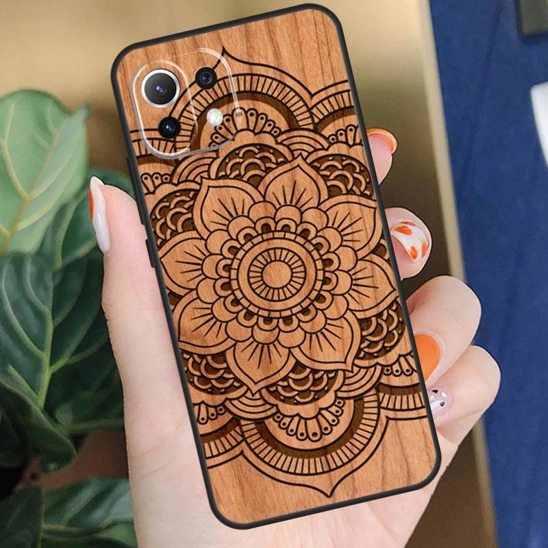 Деревянный чехол Будда Иисус Гваделупе для Xiaomi 17 Pro Max 14 15 Ultra 13T 14T 15T Pro POCO F8 F7 F5 F6 X5 X6 X7 Pro Чехол