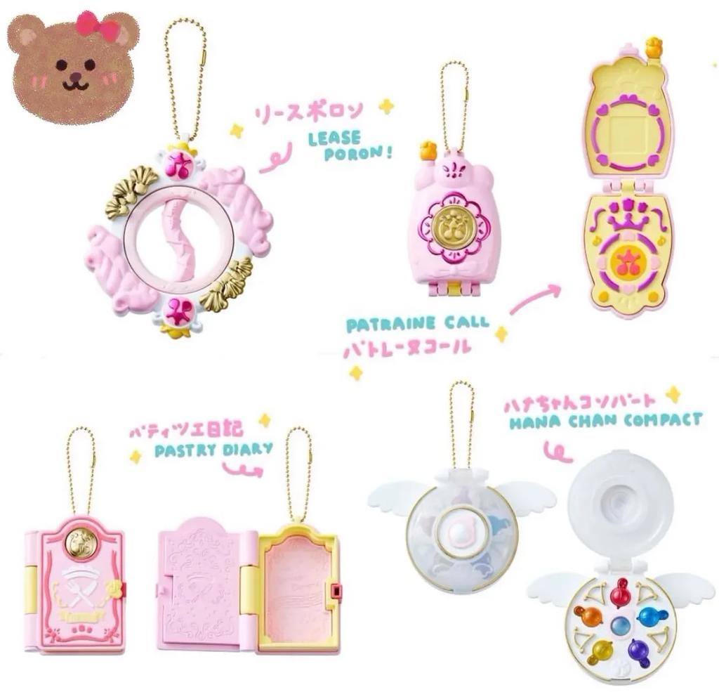 Japanese Genuine Gacha Scale Model Magical DoReMi Transformer Candy Box Cute Pendant Action Figure Toys