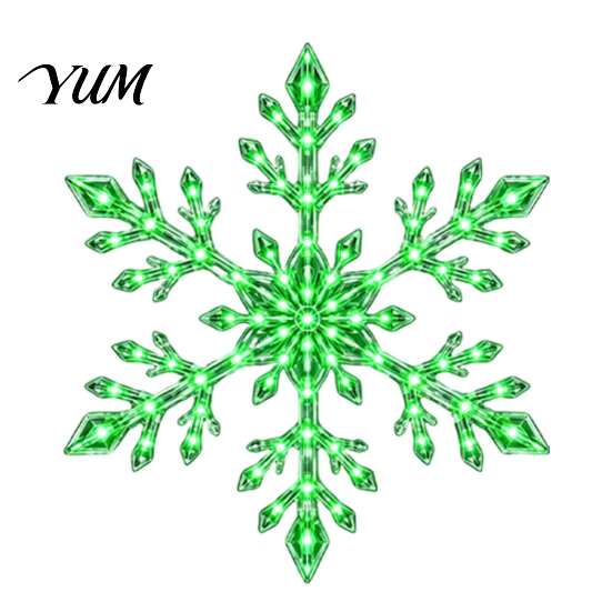 Non Marking Festive Window Stickers Christmas LED Snowflake Wall Stickers, Lighted Decor, Self-Adhesive Gift for Home Decor Winter Art with
