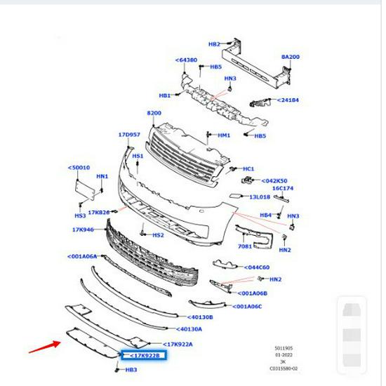 Front Tow Hook Cover for Land Rover Range Rover (2020-2023) - Small Executive Style LR150982