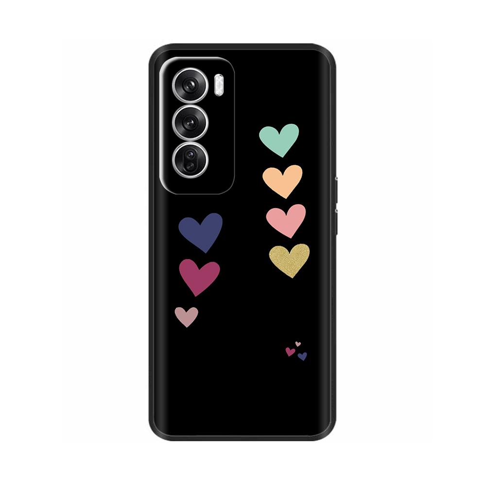 Роскошный painted чехол для OPPO Reno 12 Pro Задняя крышка Силиконовый чехол для телефона для OPPO Reno 12 Reno12 Pro 5G Защитный корпус Capas