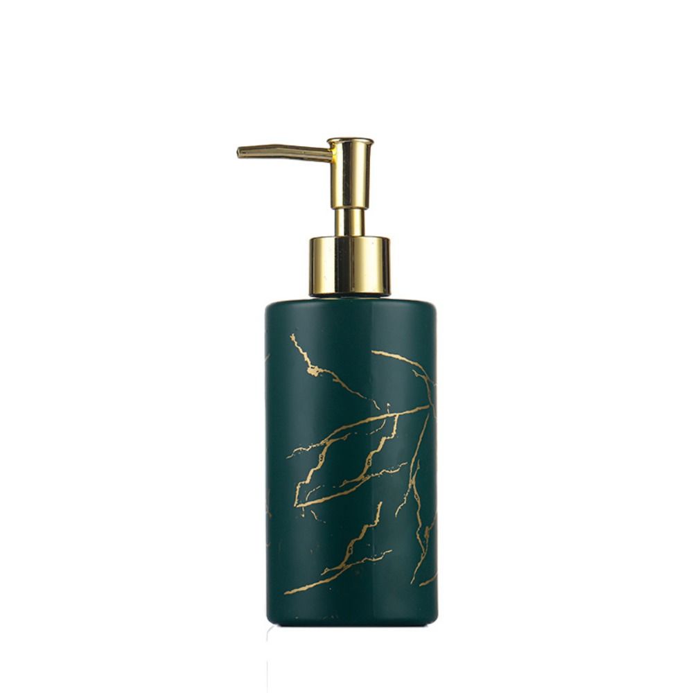 Marbling Soap Dispensers Press Type Sanitizer Empty Bottle Portable Emulsion Bottle  Bathroom