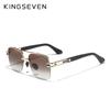 Kingseven 2021 Новые брендовые поляризационные солнцезащитные очки с градиентом для мужчин и женщин, квадратные ретро очки
