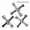 Electric Control Cabinet Triangle Key Wrench for Elevator Door, Water Meter Valve with Multi-specification Cross, Square, and Round Holes.