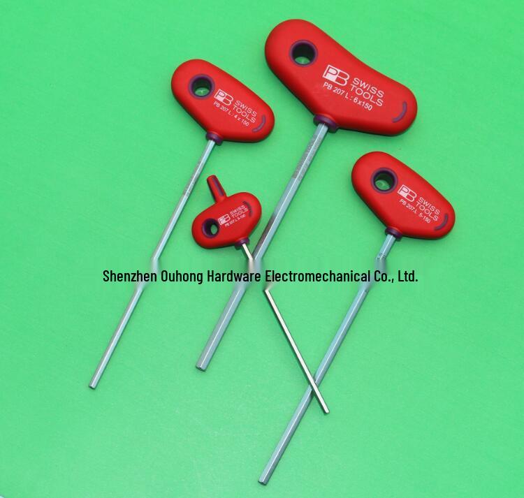 Швейцарский набор шестигранных ключей с Т-образной ручкой PB SWISS TOOLS 3, 4, 5, 6 мм