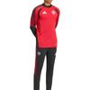 adidas Манчестер Юнайтед Сезон 26/27 Футболка с полосатым логотипом Премьер-лиги с молнией на половину и длинным рукавом Версия игрока Мужские топы KC4884