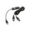 Универсальный MIDI в USB in OUT Кабель-конвертер Линия Светодиодный индикатор Электронный музыкальный аксессуар