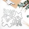For Butterfly Metal Cutting Dies 4 Pieces for Butterfly Combination Set Cutting Dies Stencils Decorative Scrapbook Embos