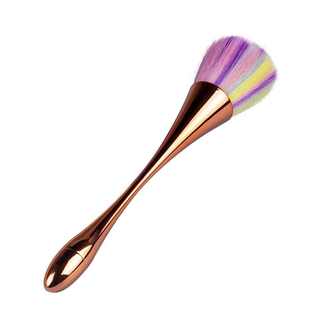 1 шт., кисть для пыли с розой для дизайна ногтей, кисть для красоты, кисти для румян, кисти для пудры, модные гель-аксессуары для ногтей, материалы, инструменты, мягкие