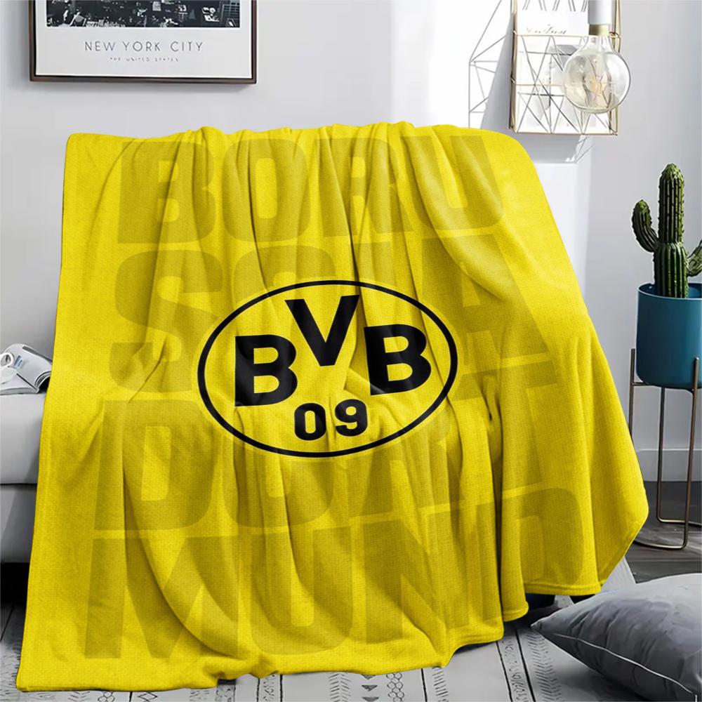 1pc Dortmund Print Flannel Blanket, High quality Comfortable for All Seasons, Home Decor, Warmth and Comfort, Perfect for Christmas Gifts29