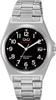 And Analog Solar Waterproof Date Metal Band Black Dial Silver [Cue Cue] H060-205 Men's