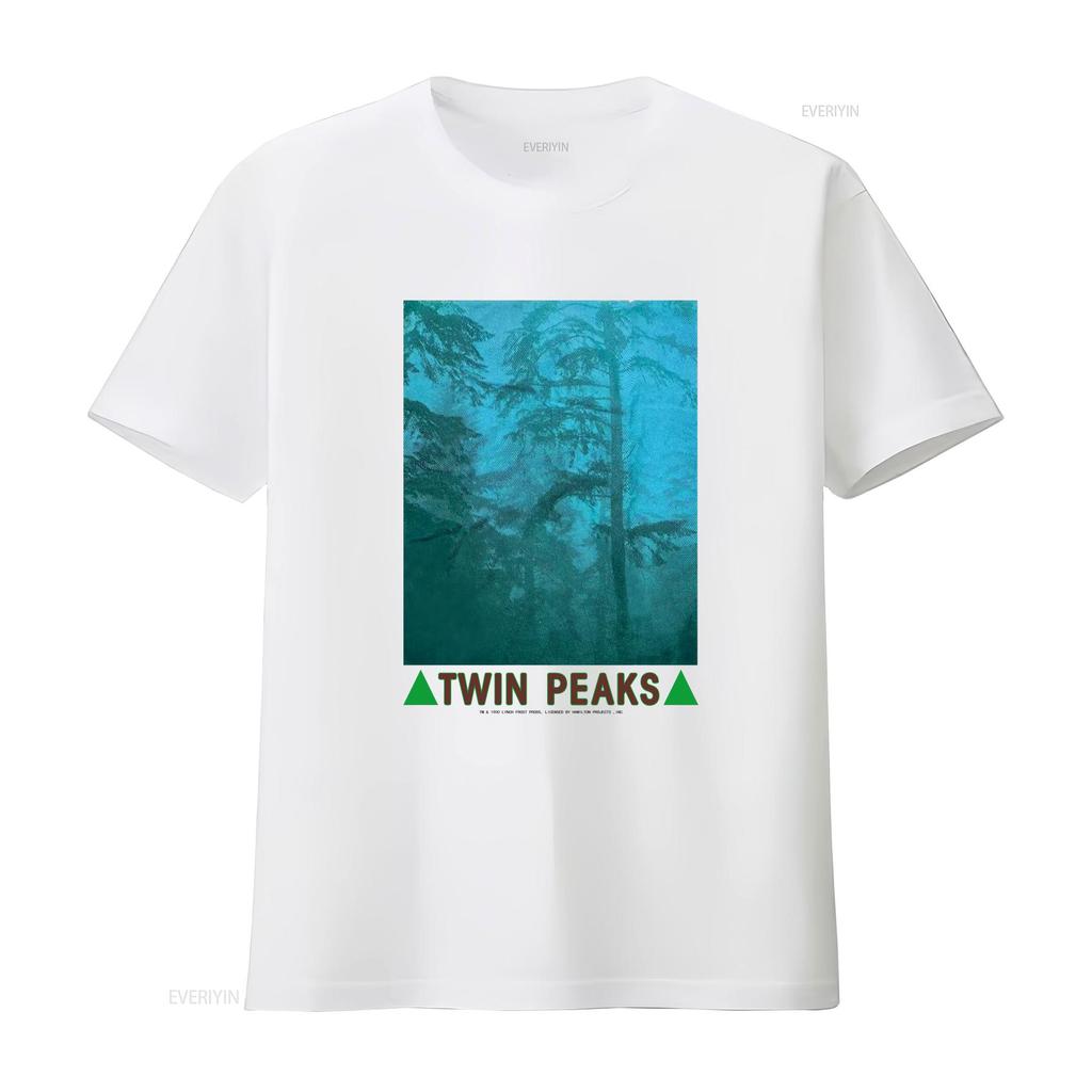 Vintage Twin Peaks Graphic Short Sleeve White T Shirt Unisex Unisex Unisex Ktv6750 Vintage Streetwear Stylish Soft Casual