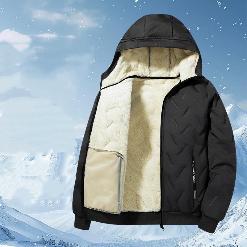 Плюс размер осень-зима мужской теплый трех-/двухсекционный жилет из овечьей шерсти + куртка + брюки из хлопка / куртка + брюки из хлопка 7XL