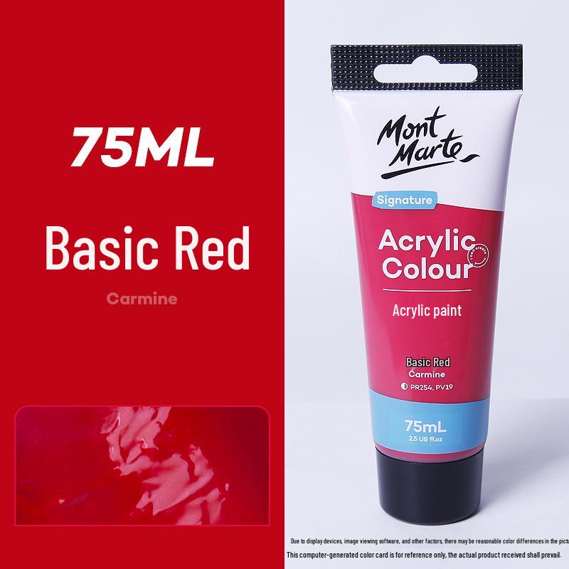 Montmartre 75ml Waterproof Non-Fading Acrylic Paint Set: Perfect for Children’s Textiles and Art Projects, Sunscreen Formula