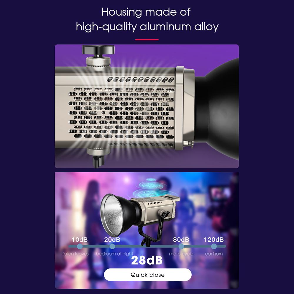 Manbily CFL-200C 200 Вт RGB светодиодный студийный видеосвет непрерывного света 3000K-6500K для фотосъемки RGB COB