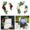Wedding Welcome Card Water Card Flower, Indicator Flower Arrangement, Simulated Silk Flower Arrangement Photography Prop Ornament Decoration