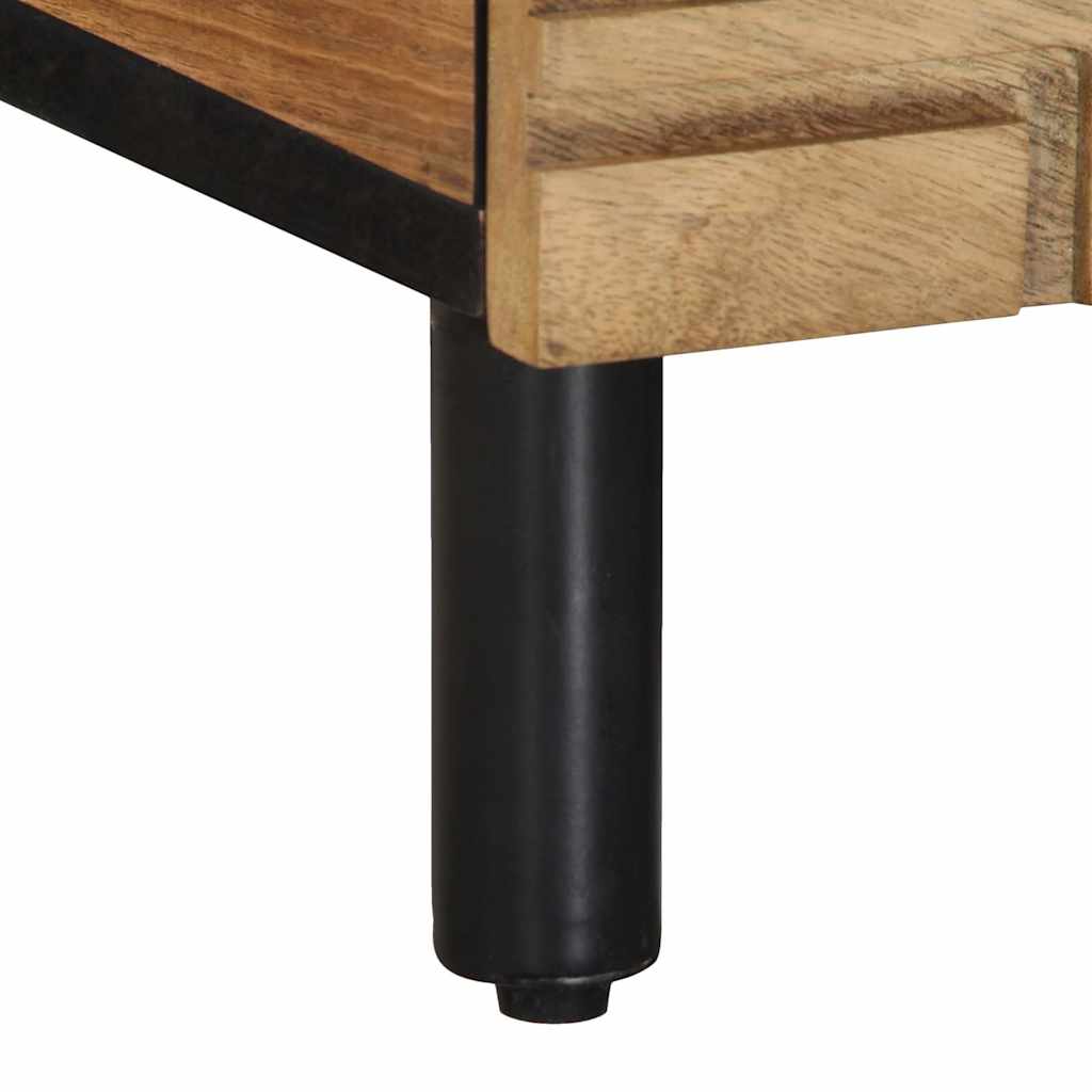 Coffee Table Brown 80 x 50 x 40 cm Solid Mango Wood