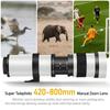Сверхтелеобъектив для Canon/Nikon/Sony - 420-800 мм F/8.3-16 Объектив с длинным фокусным расстоянием (Ручной зум) для DSLR камер с ручной фокусировкой Объектив