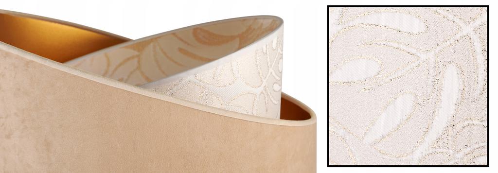 CEILING HANGING LAMP, SLANT LAMPSHADE, LEAVES, 45 cm