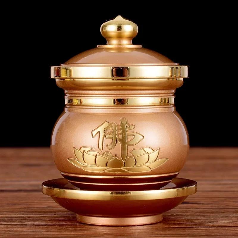 1 Piece of Metal Offering Wine Glass Buddha Front Household Guanyin Water Purification Tribute Cup Buddha Utensils