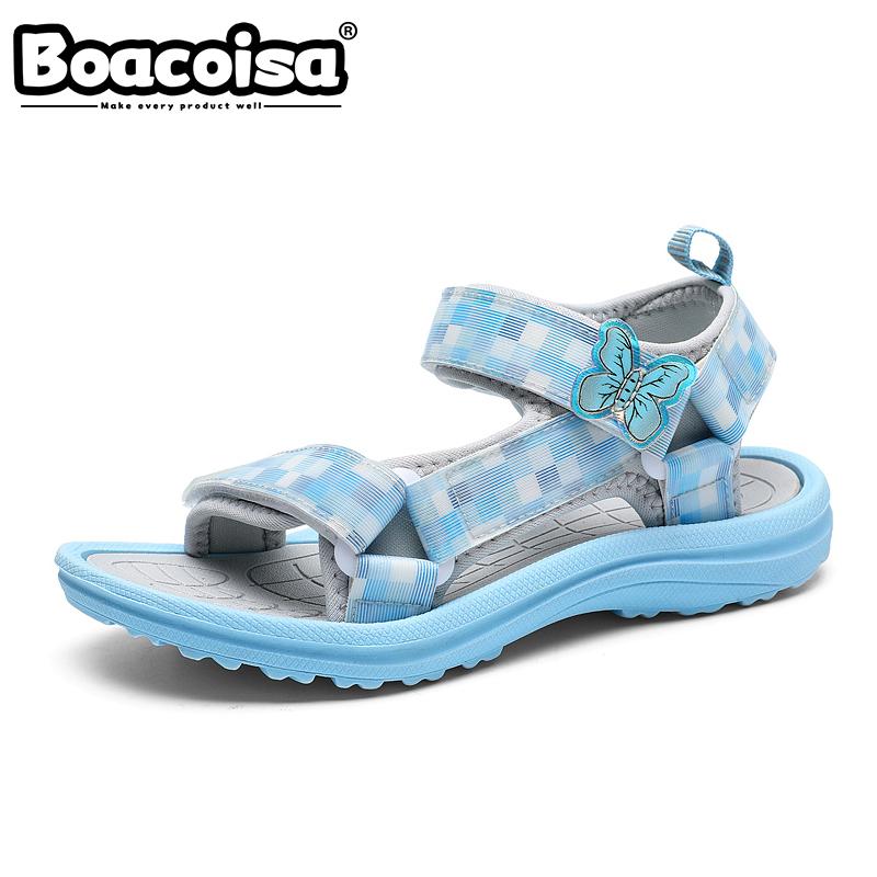 Kids Sandals Shoes Boys Summer Sports Hiking Beach Outdoor Open-Toe Sports Sandals for Children Girls