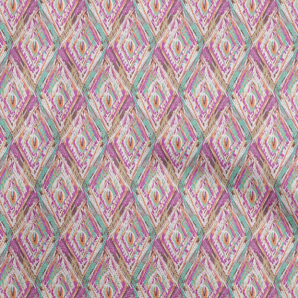 oneOone Cotton Flex Dark Peach Fabric Abstract Diy Clothing Quilting Fabric Print Fabric By Yard 40 Inch