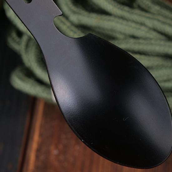 Многофункциональная уличная вилка, ложка, посуда, легкая, легко носить с собой, широко используемая, тактическая ложка, открывалка для бутылок, инструмент для выживания в кемпинге