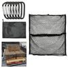 Cargo Net for and Fall with Hooks for Secure Luggage X Cars, Boats, More, Prevention, Elastic, Double-Layer, (120cm 120cm)