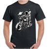 Space Motorbike Mens Funny Biker T-Shirt Motorcycle Universe Spaceman Bike