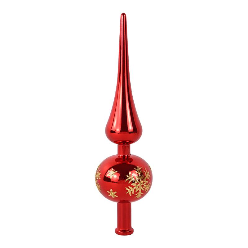 Верхушка для рождественской елки 23 см Красный Золотой Серебряный Кончик Фигурное Украшение Украшения для Дома 2025 Навидад Ноэль Натал Подарок Новый Год 2025