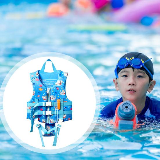 Детский жилет для плавания с аварийным свистком 24–66 фунтов 4–12 лет Спасательный жилет для мальчиков и девочек Спасательный жилет для подводного плавания с трубкой, каякингом, греблей, дрифтом, плавучий жилет