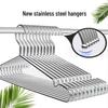 Xinkai 304 Stainless Steel Clothes Hangers, 10-Pack